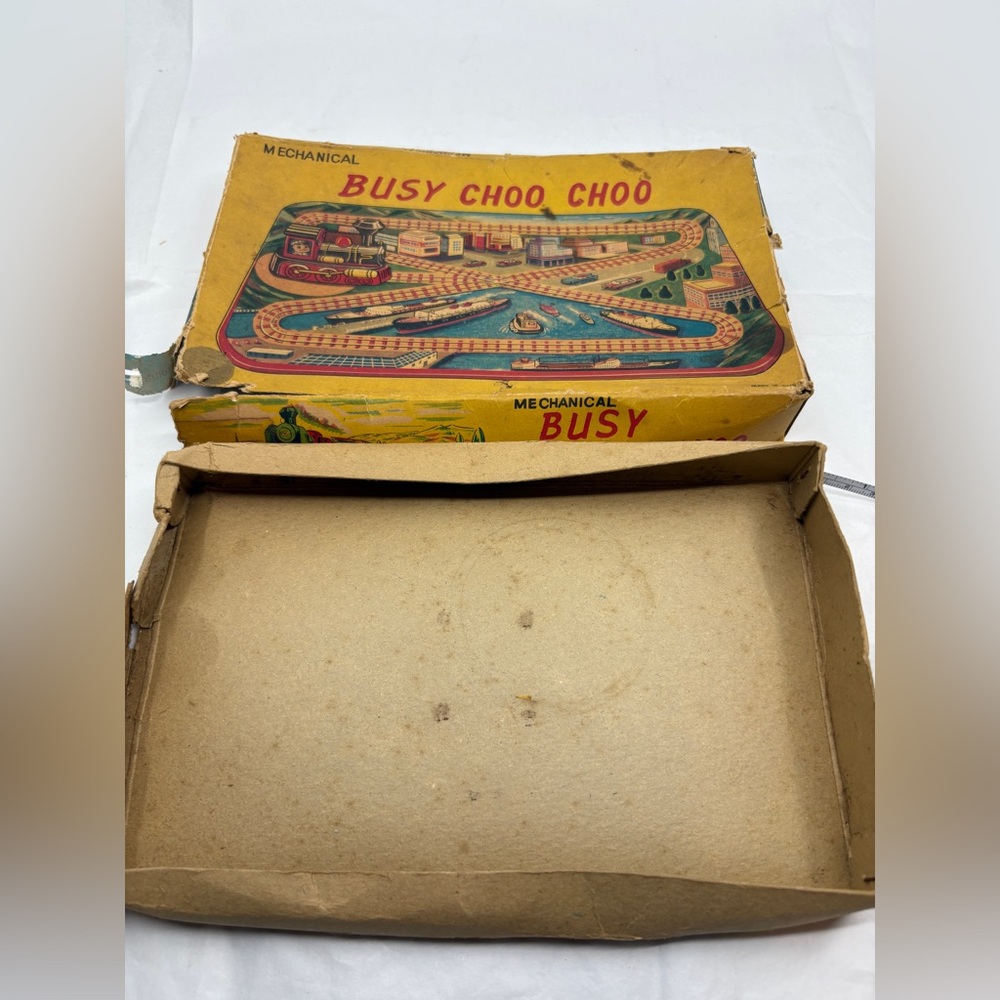 Vintage 1950s Busy Choo Choo Train Set Japan  * EMPTY BOX ONLY *